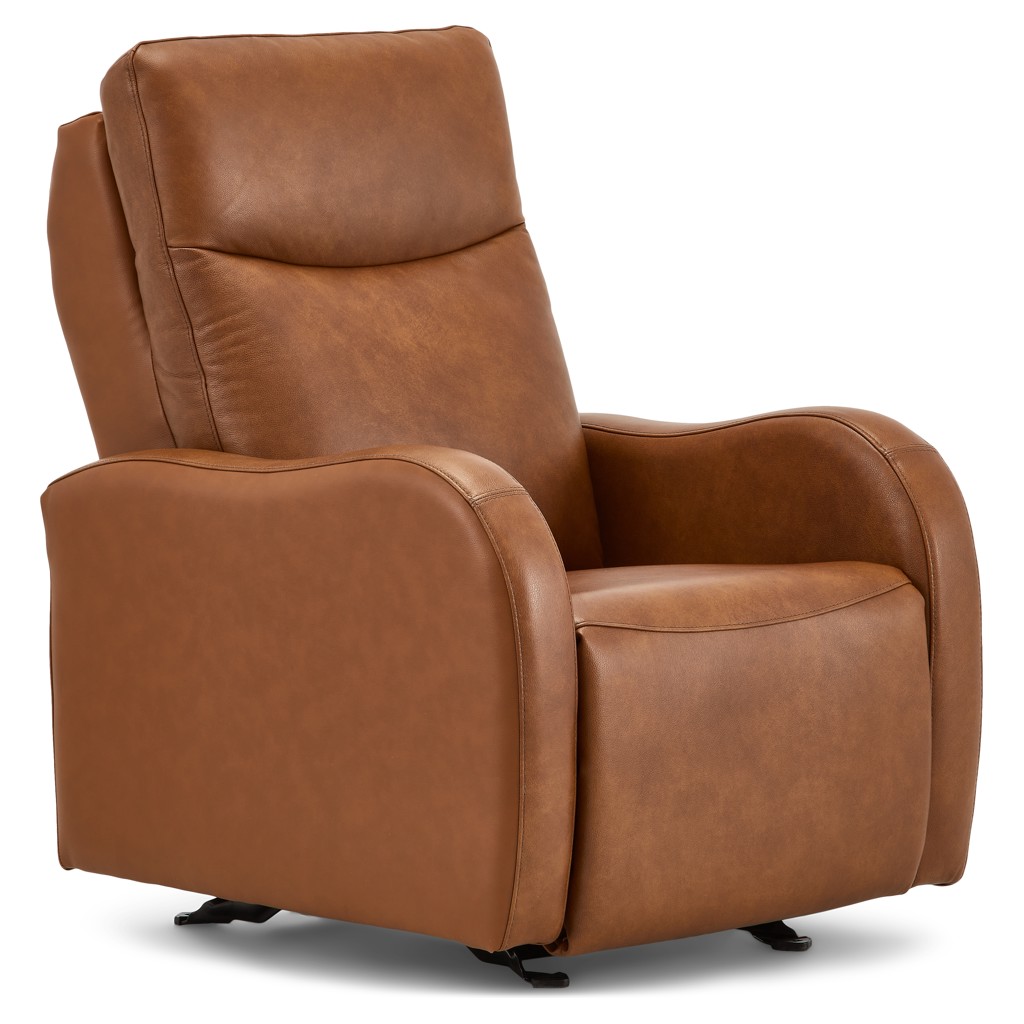 Laurence Leather and Faux Leather Rocker Recliner