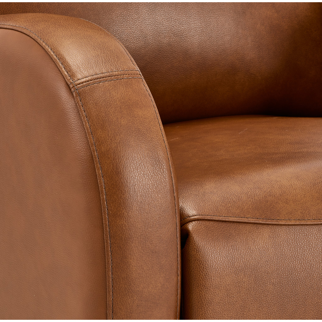 Laurence Leather and Faux Leather Rocker Recliner