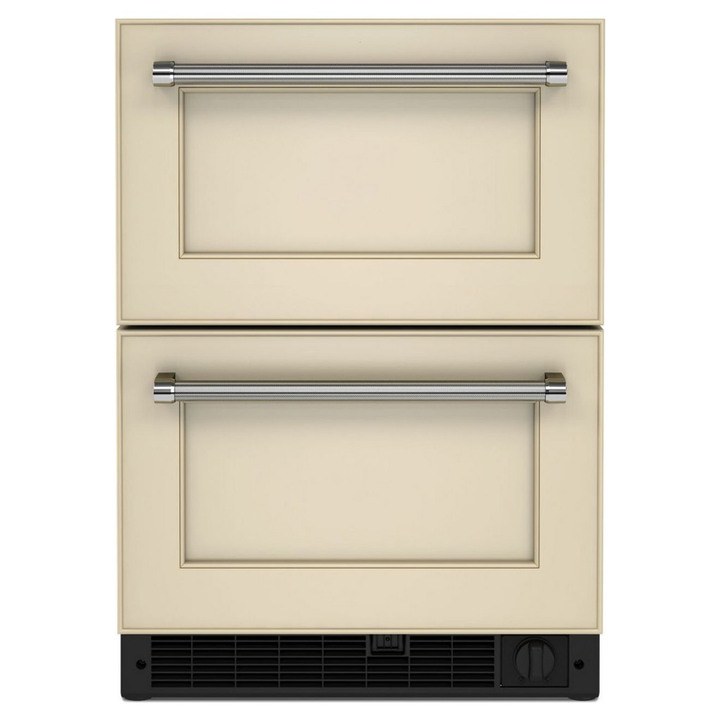 Panel-ready undercounter double-drawer refrigerator/freezer
