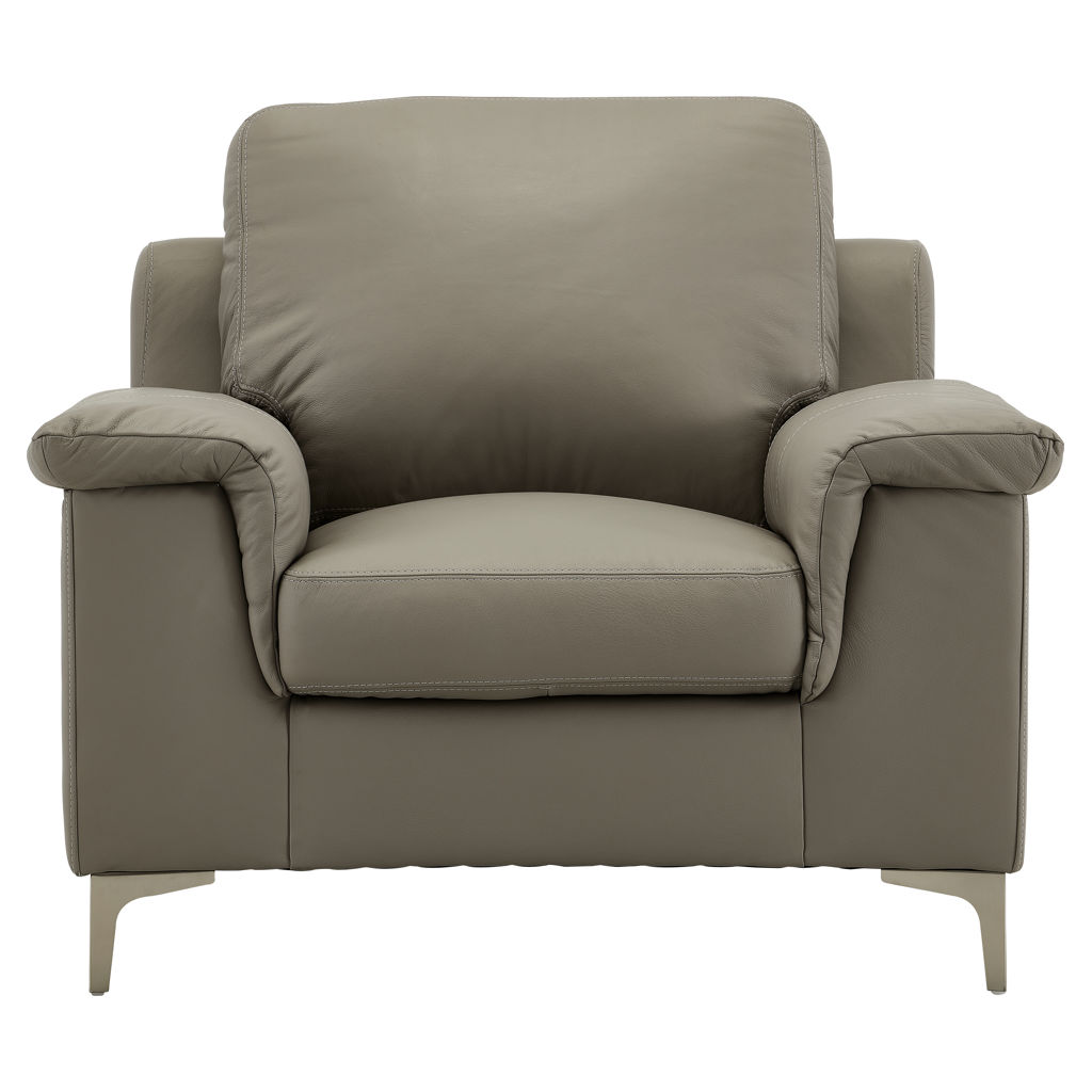 Fauteuil fixe en cuir - Barbara