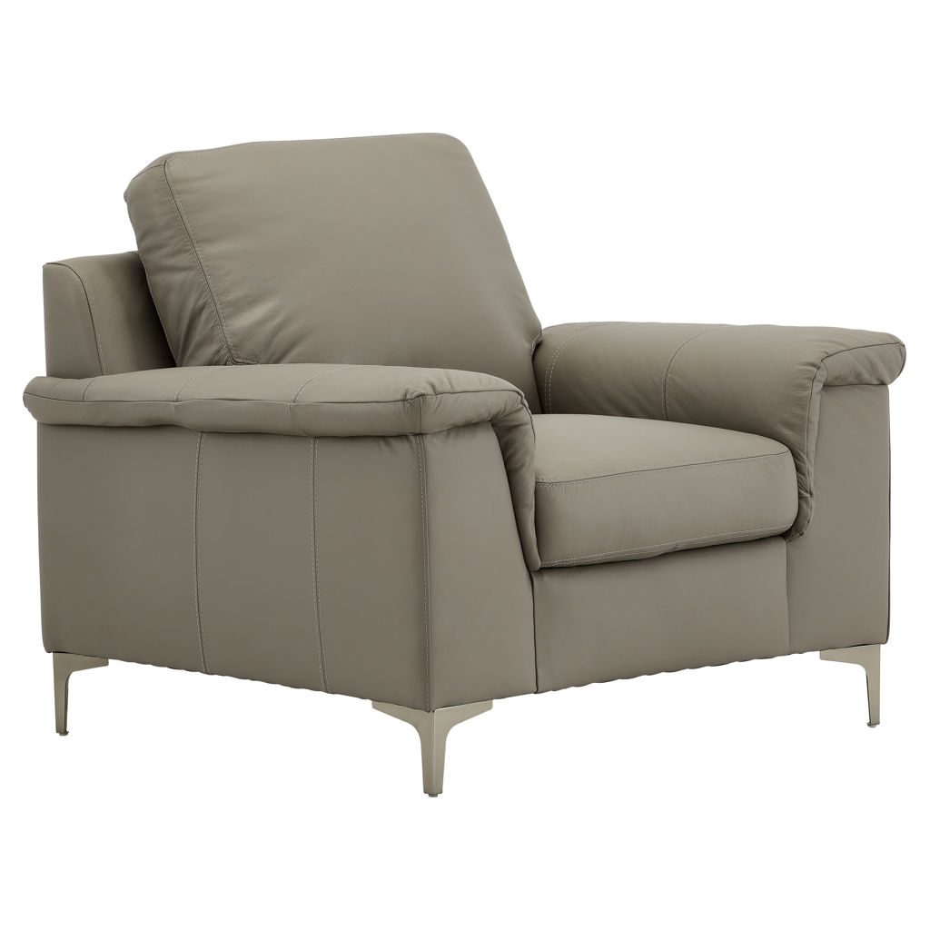 Fauteuil fixe en cuir - Barbara