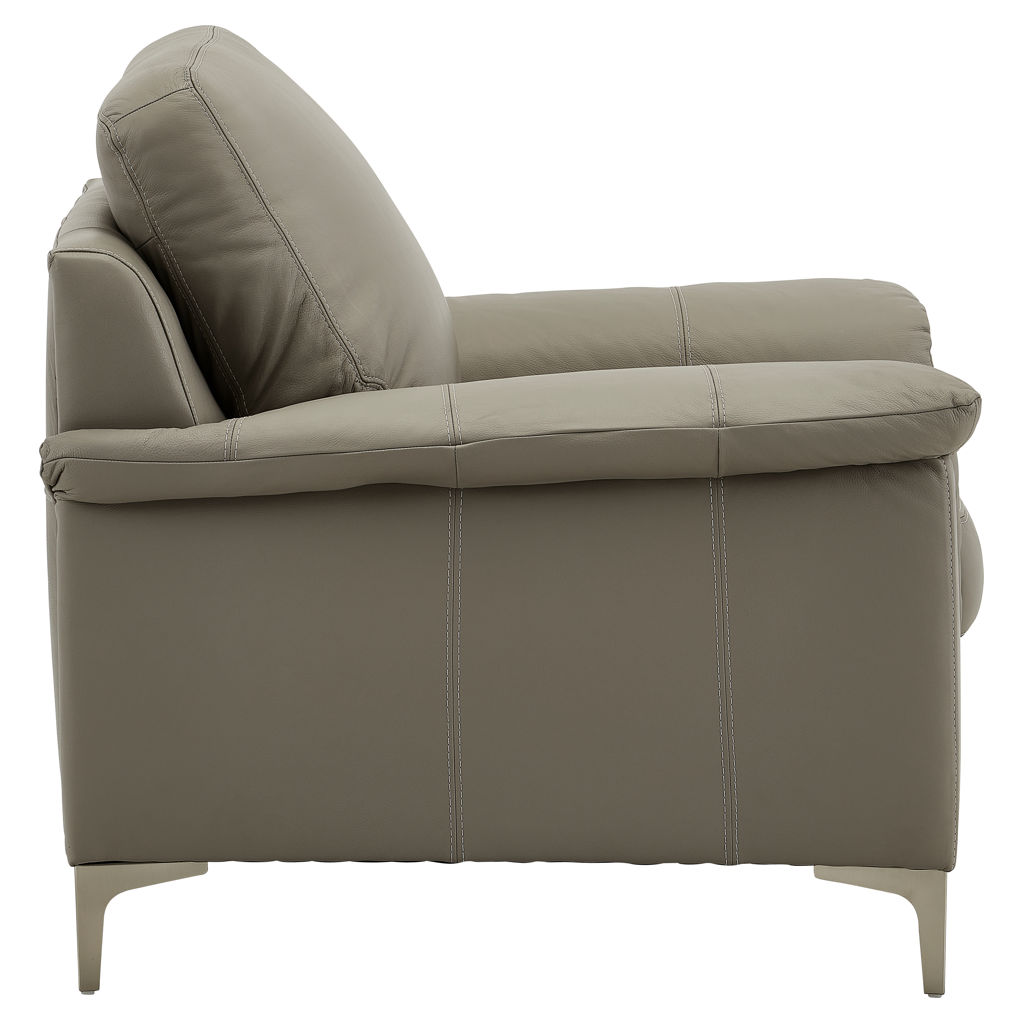 Fauteuil fixe en cuir - Barbara