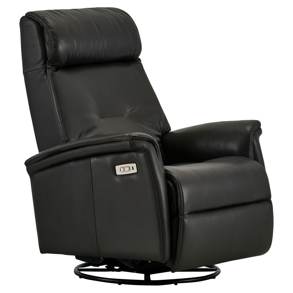 20 Collection Leather Swivel Rocker Recliner