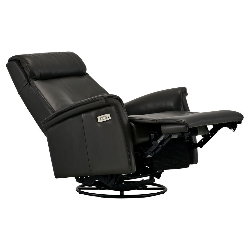 20 Collection Leather Swivel Rocker Recliner