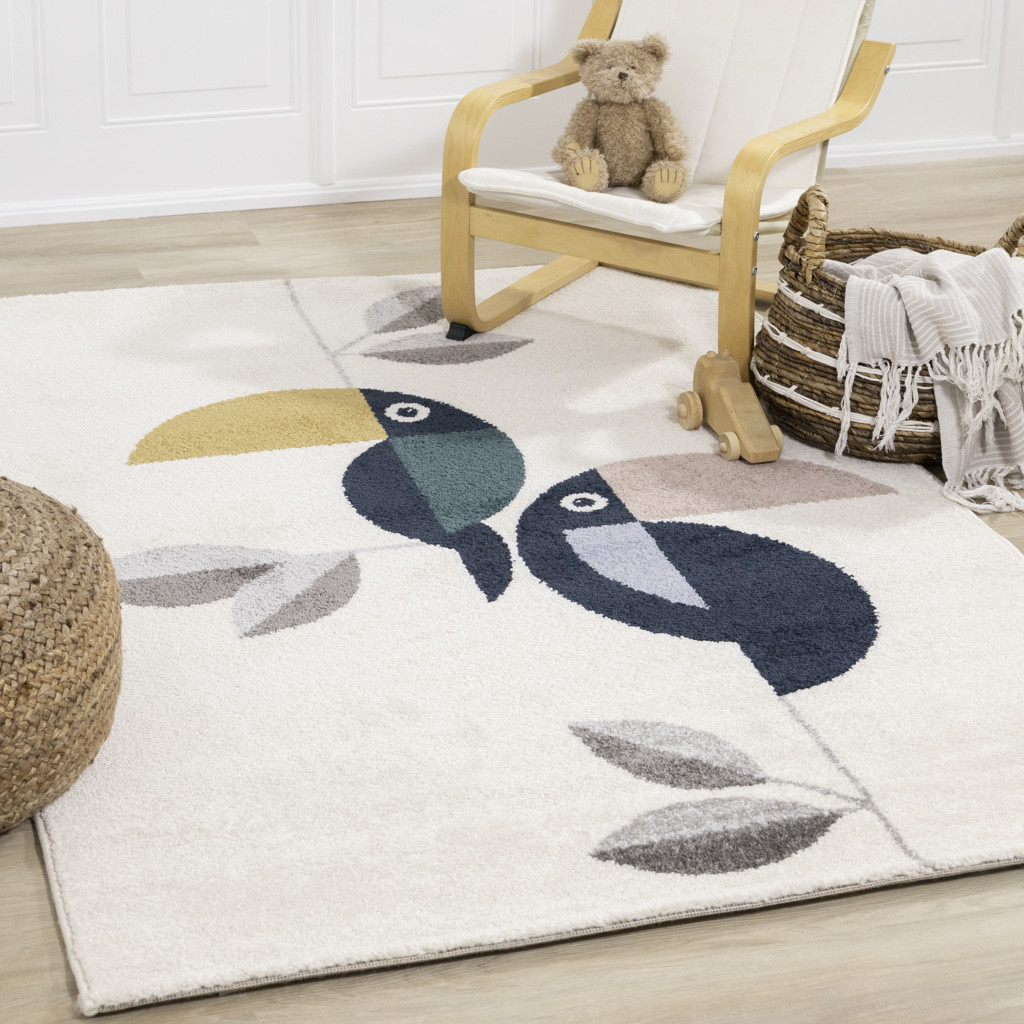 Tapis pour enfants Toucan - 5 pi x 8 pi