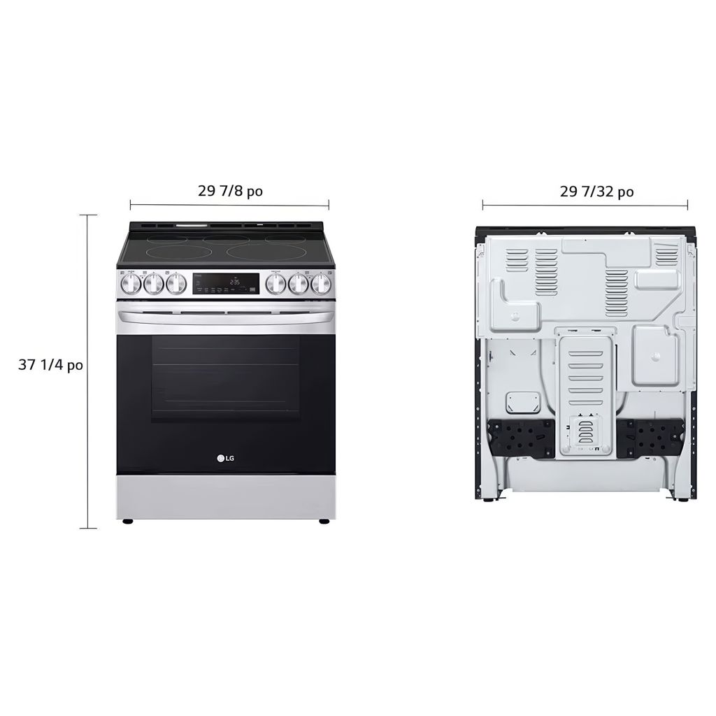 Cuisinière encastrable 30 po avec four à convection autonettoyant