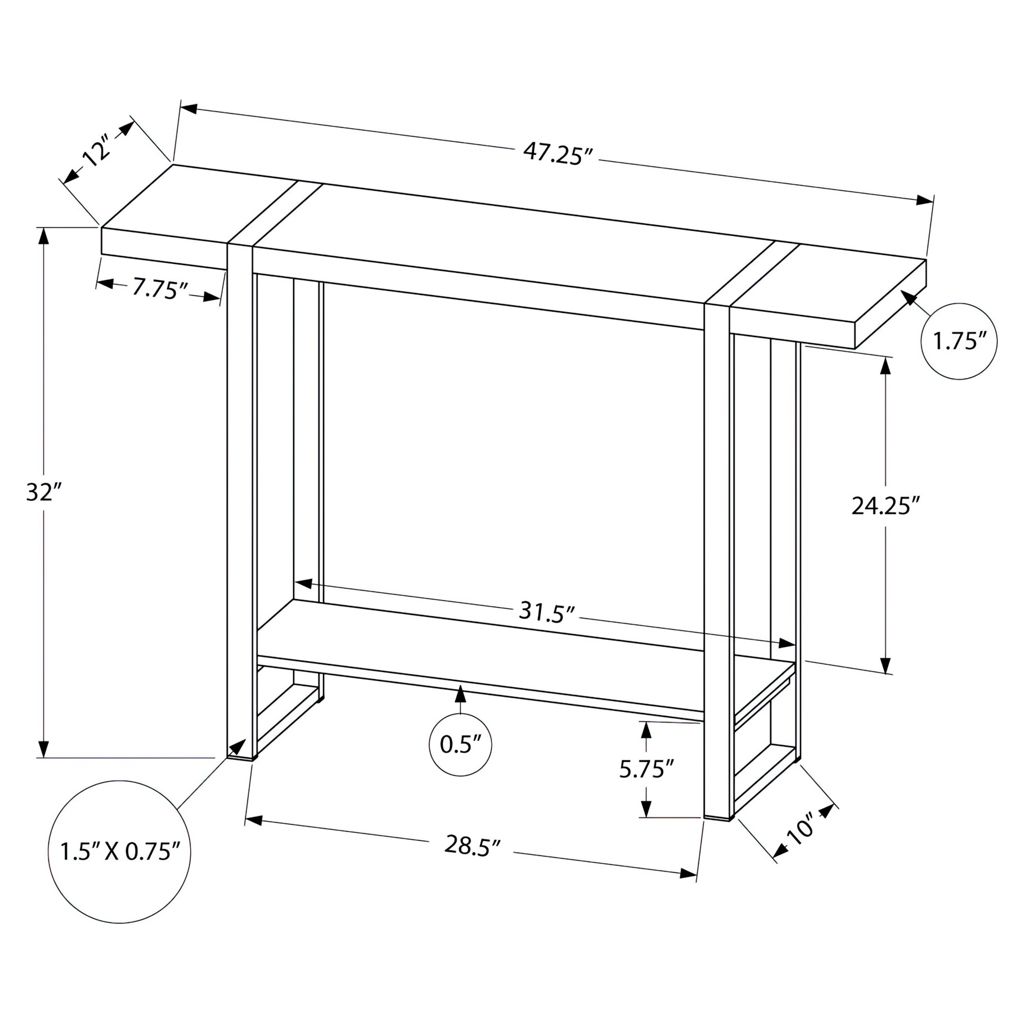 Table console