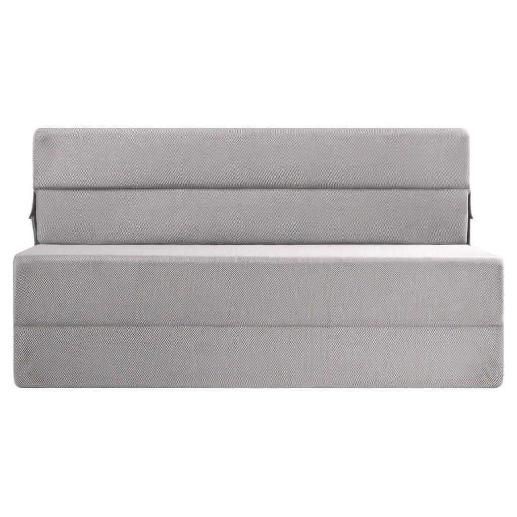 Sofa-lit en mousse Polycouch - Grand 2 places / Gris