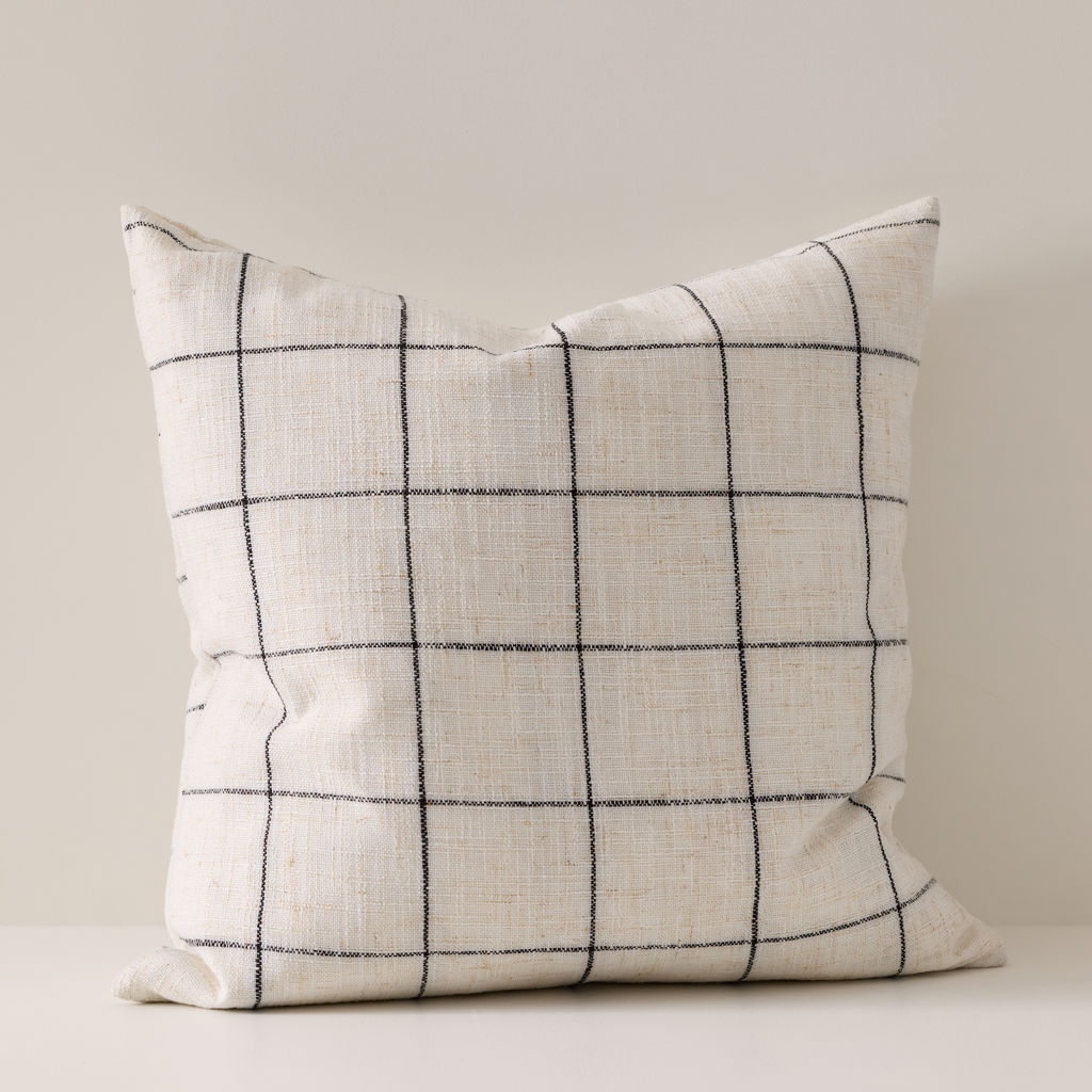 Check-pattern Cushion Livia Tanguay