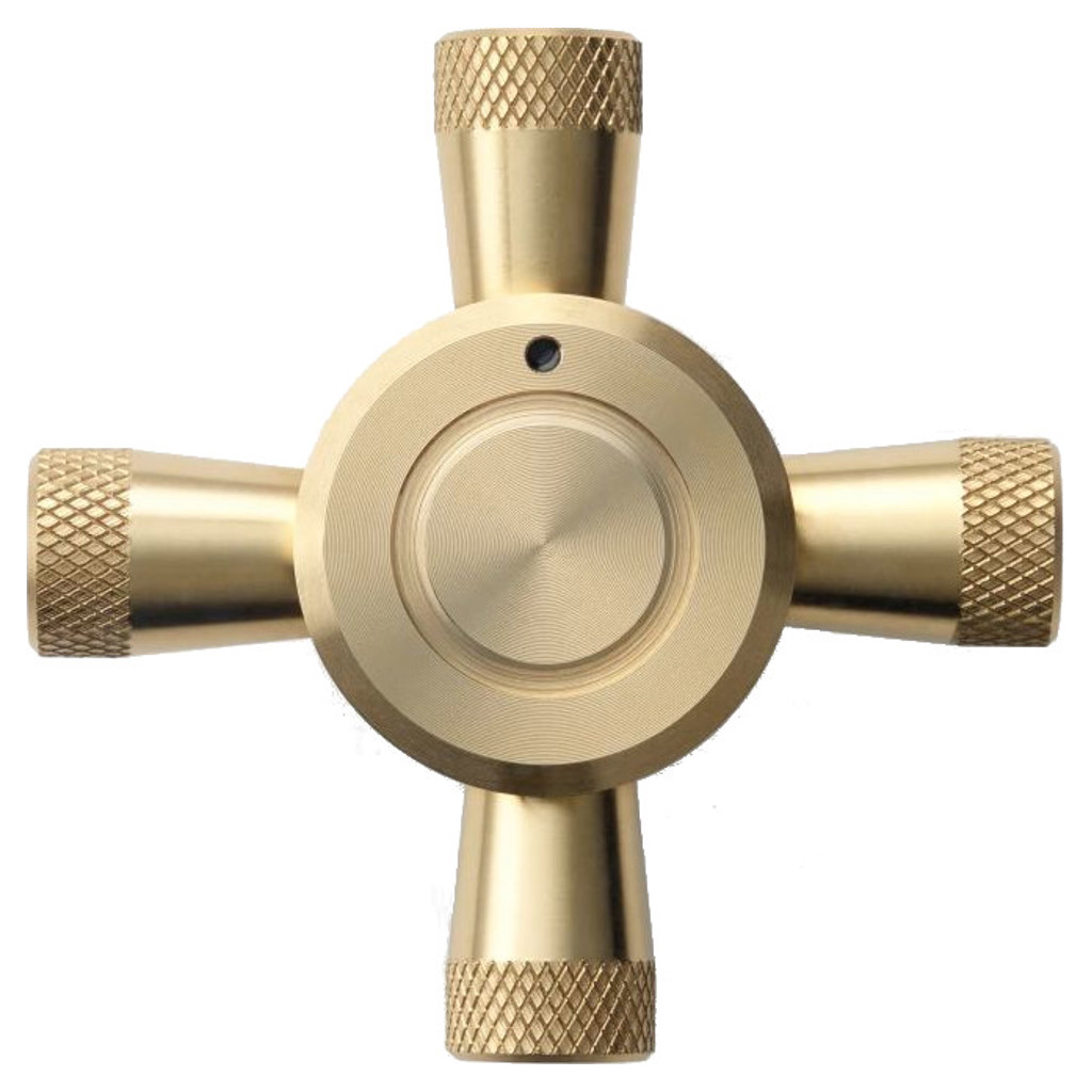 Range Brushed Brass 7-Knob Pack