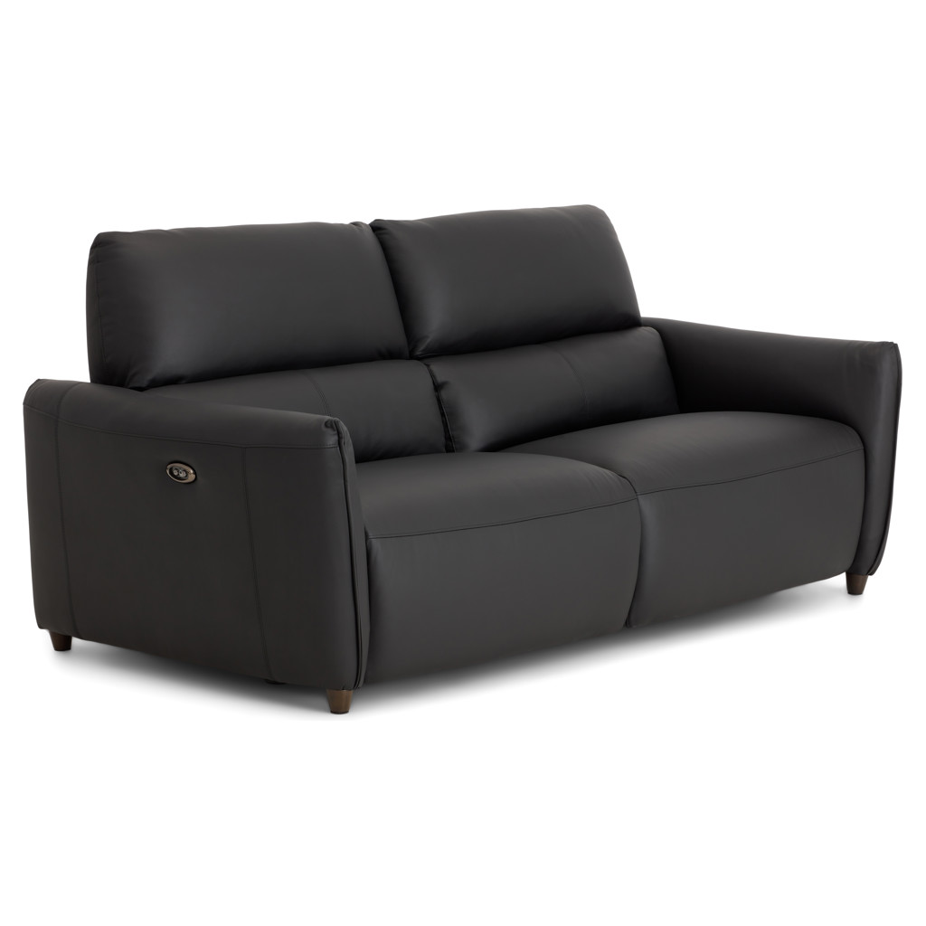 Power Recline Leather Condo Sofa