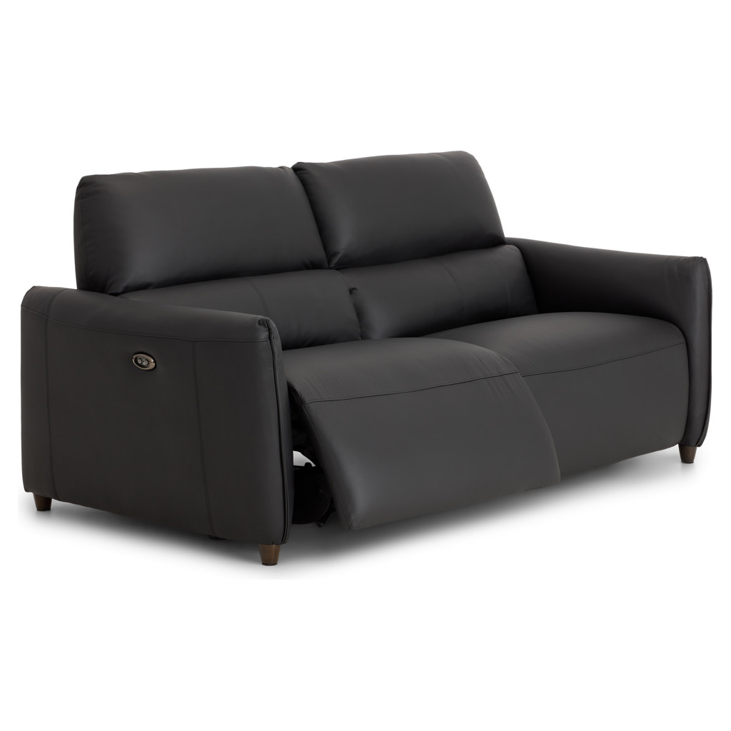 Power Recline Leather Condo Sofa