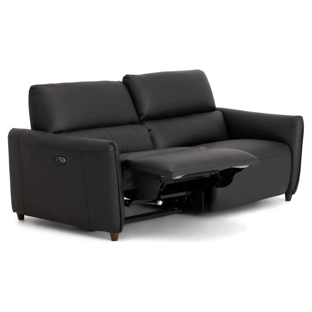 Power Recline Leather Condo Sofa