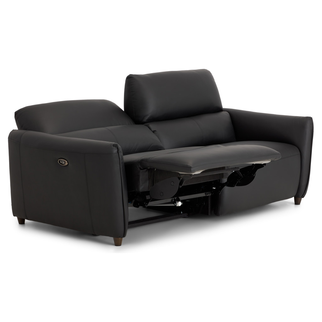 Power Recline Leather Condo Sofa