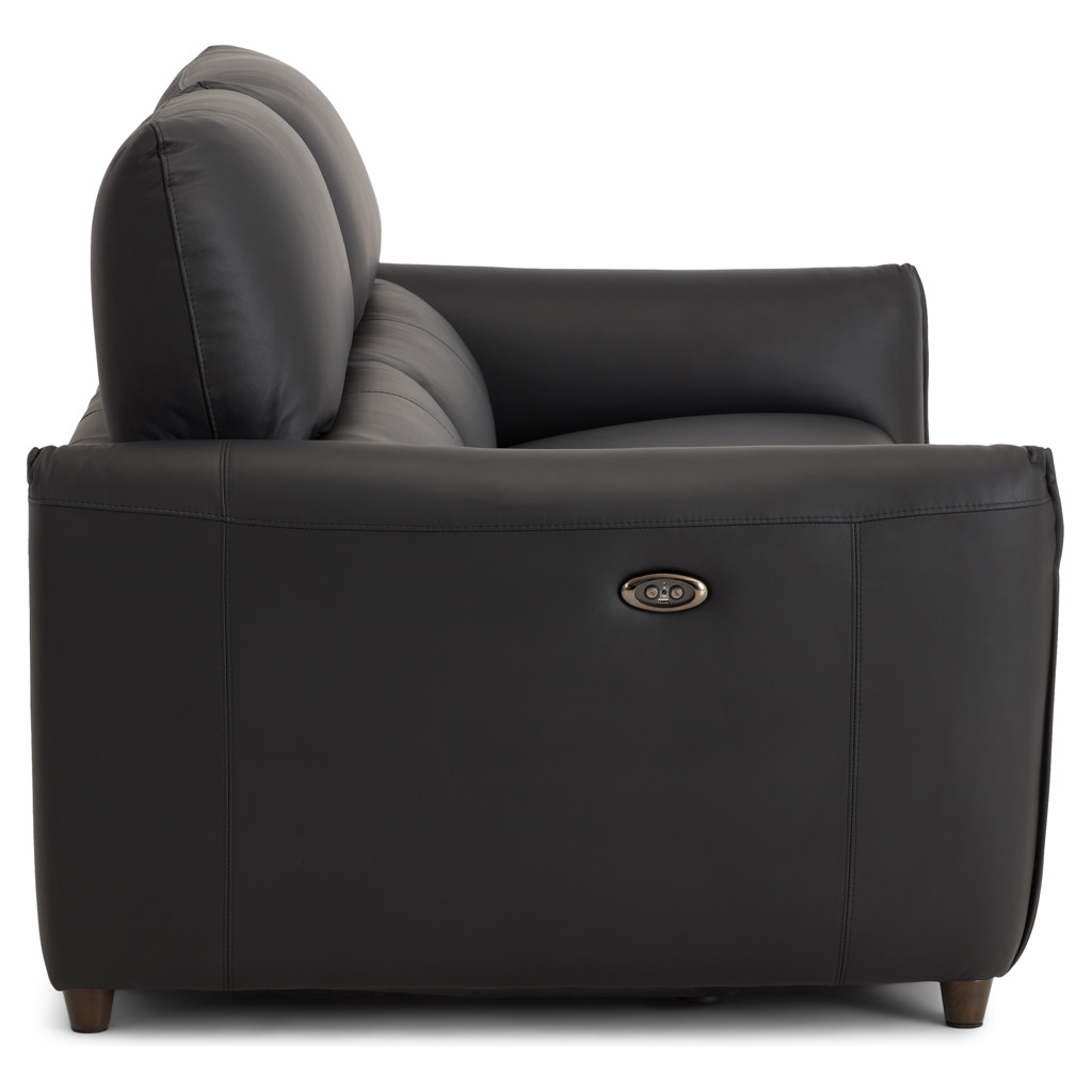 Power Recline Leather Condo Sofa