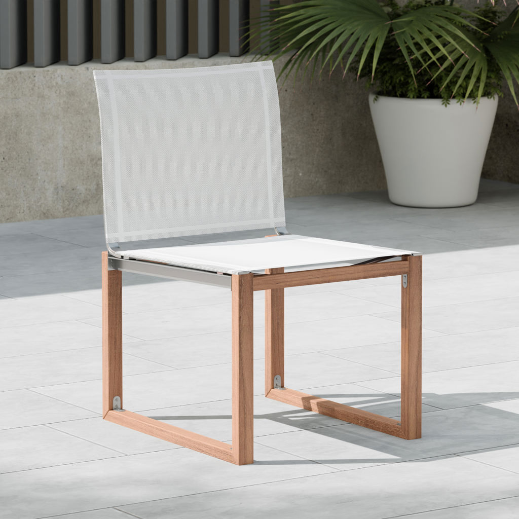 Outdoor Dining Side Chair Meridian Furniture 353WHITE-SC | Tanguay