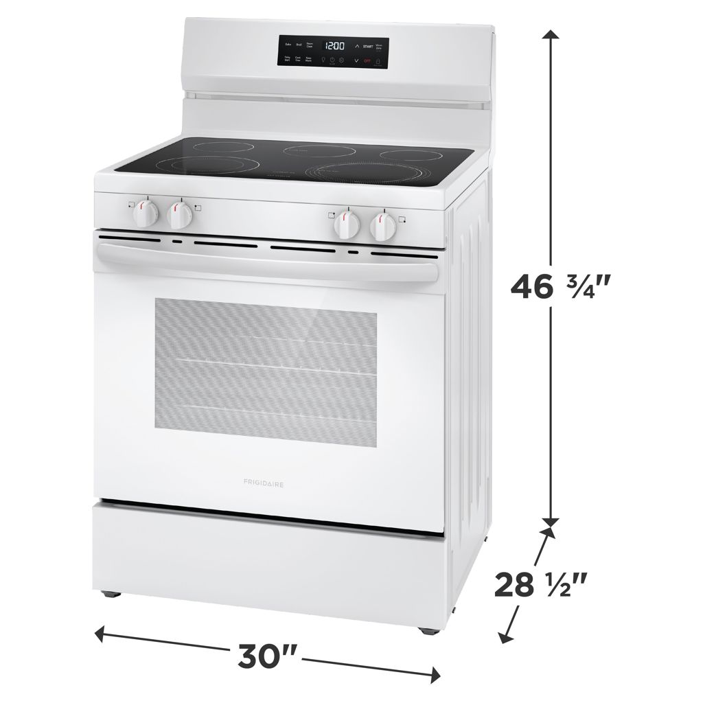 Cuisinière à vitrocéramique 30 po