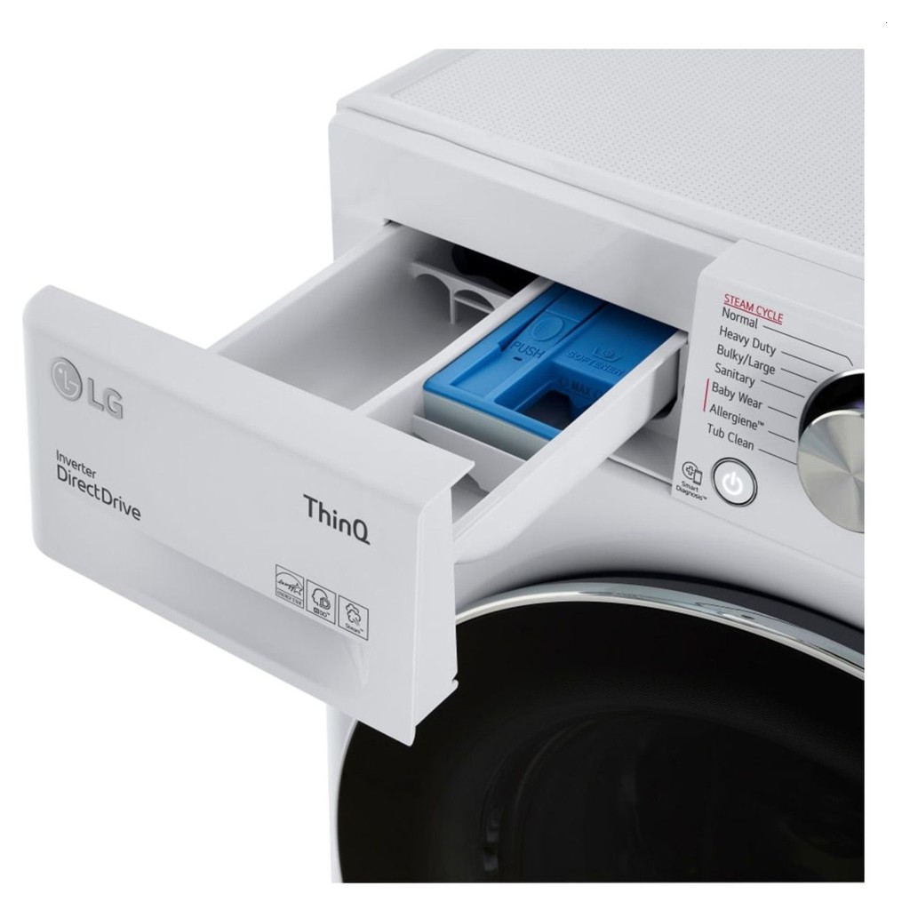 LG 2.4 Cu. Ft. High-Efficiency Smart Front Load Washer and