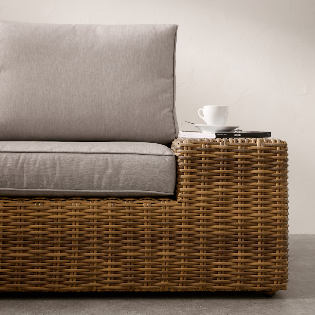 Image showcasing Cabana 3-pc Outdoor Sectional Sofa Collection Tanguay 0933NATB | Tanguay