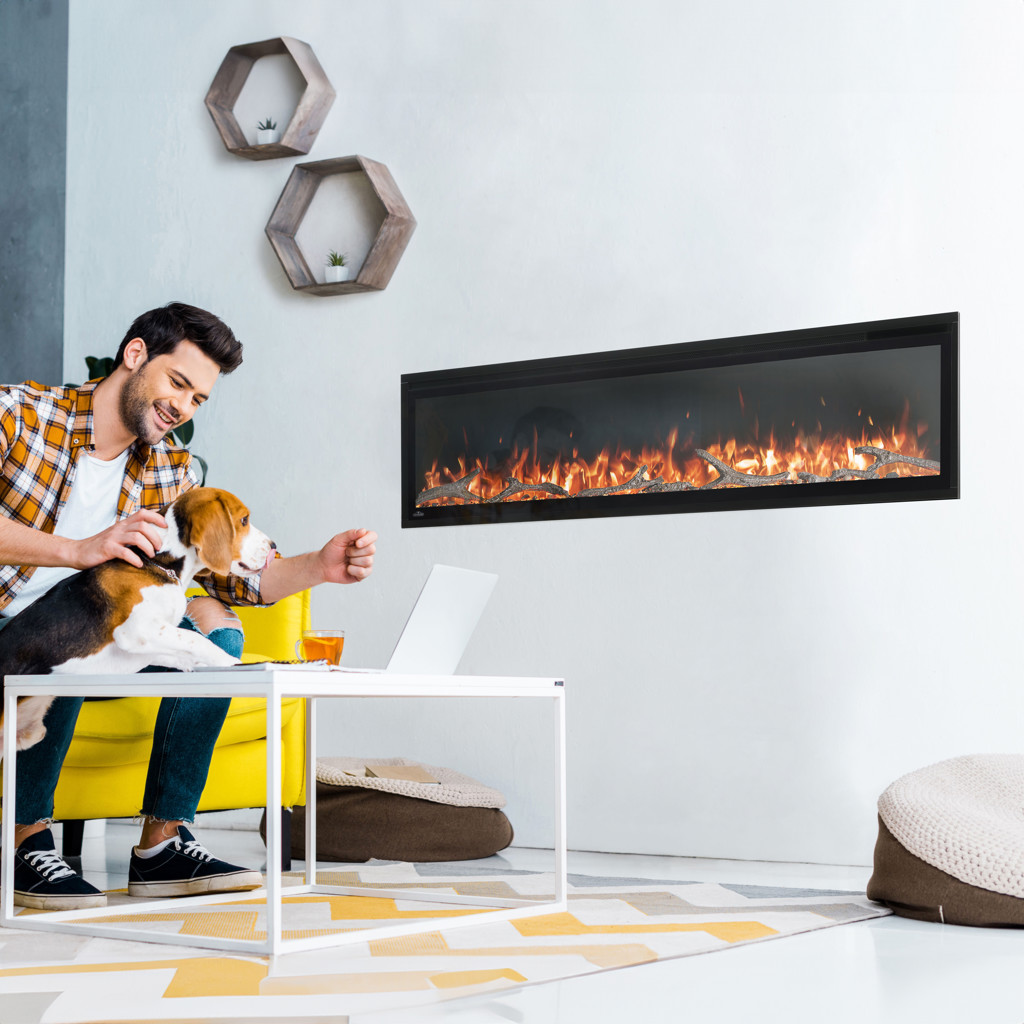 Entice Wall Mounted Electric Fireplace 60