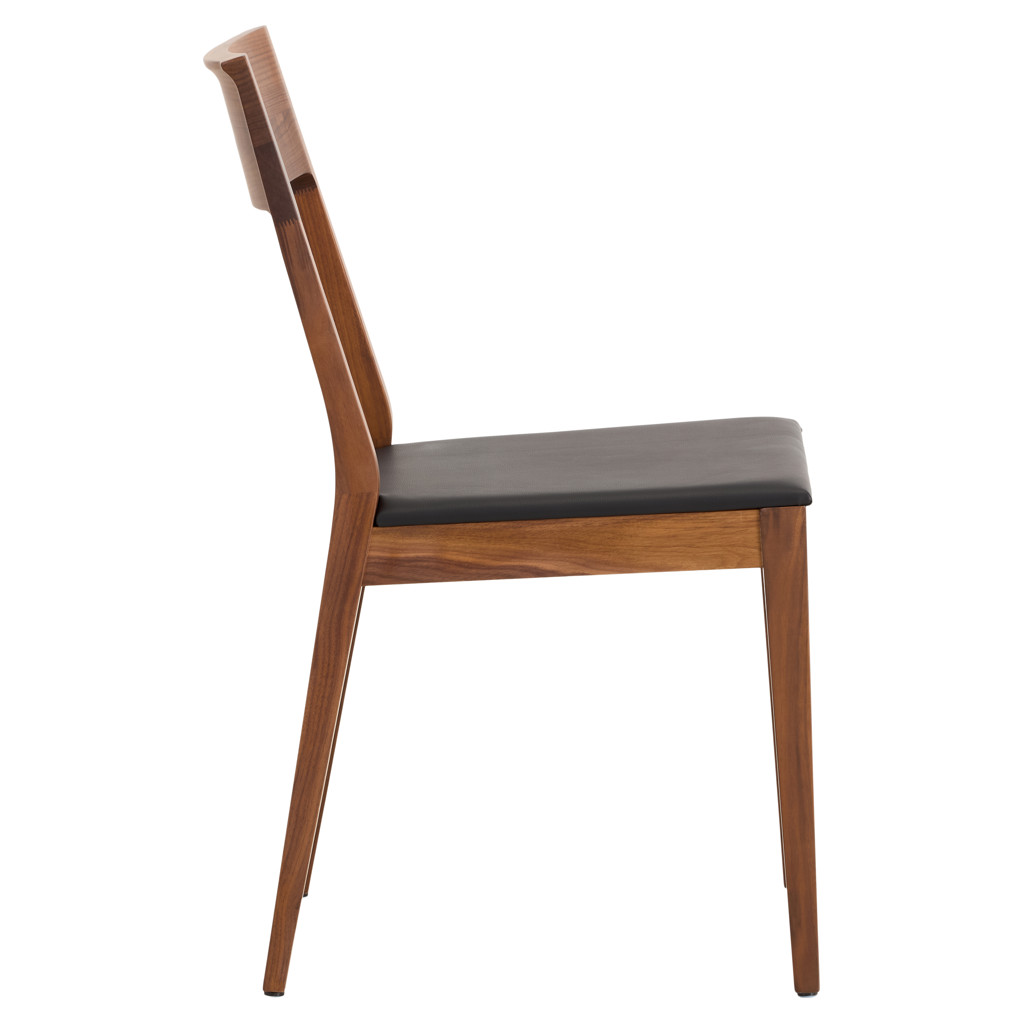 Capri Faux Leather Dining Chair Bellini Modern Living CAPRI BLK