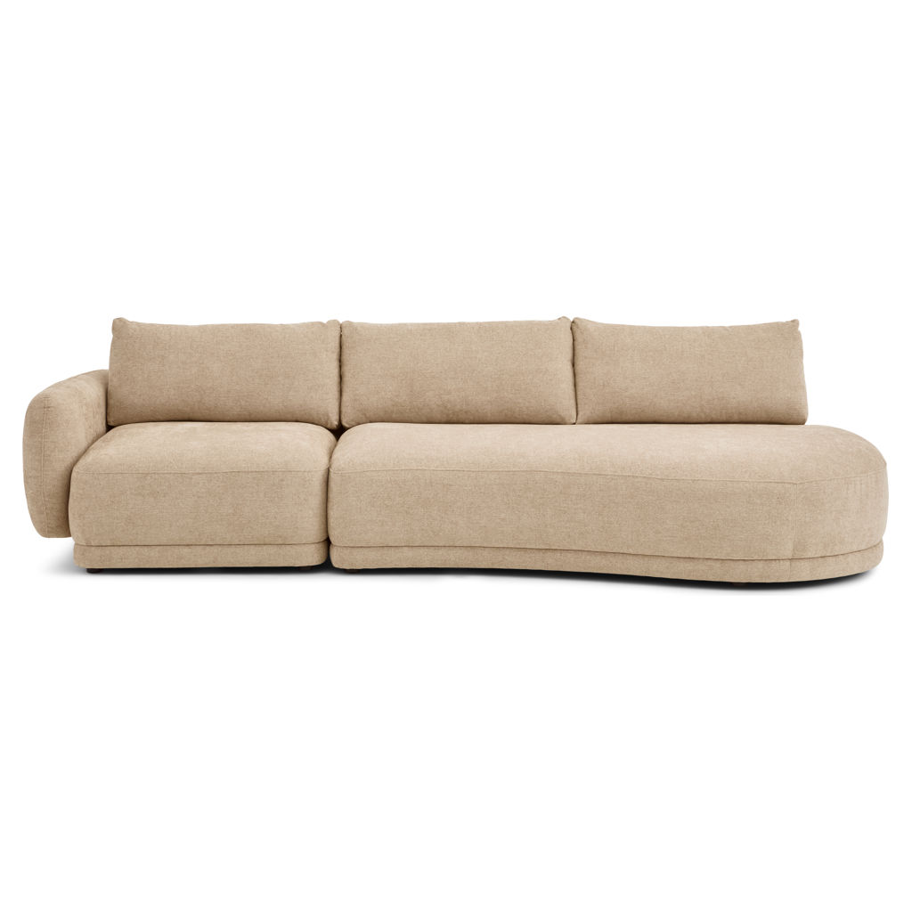 Sofa modulaire avec méridienne à droite