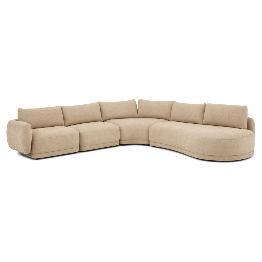 Sofa modulaire avec méridienne à droite