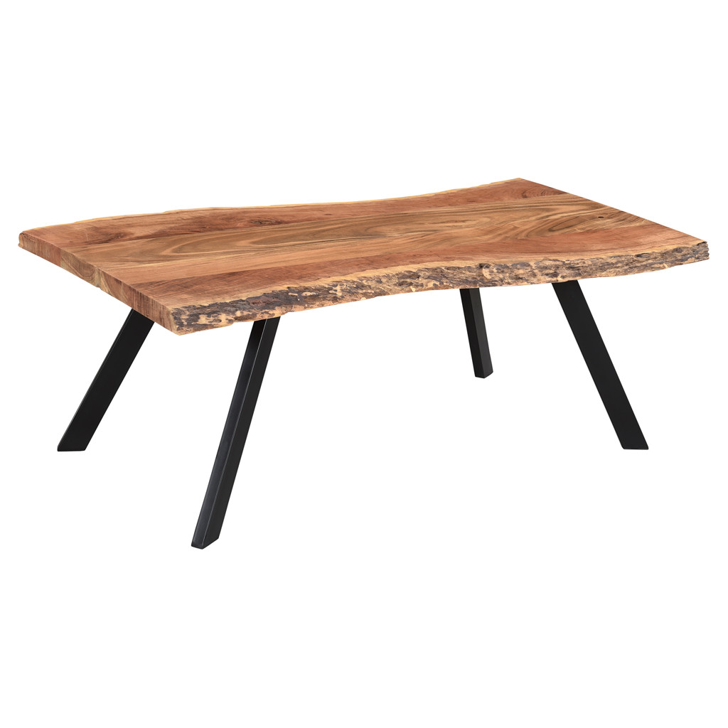 Virag Coffee Table in Natural and Black Worldwide 301-571NT
