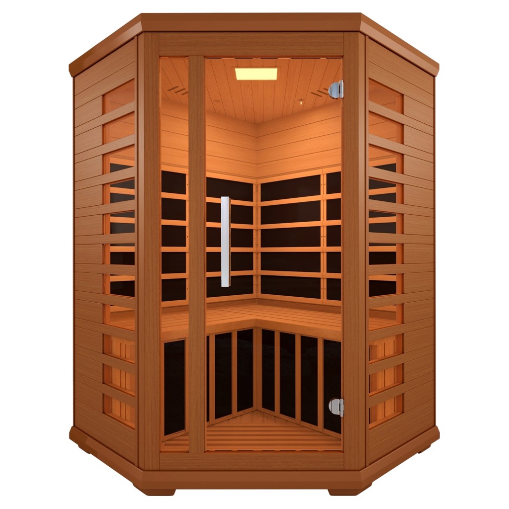 Indoor 2-Person Infrared Corner Sauna