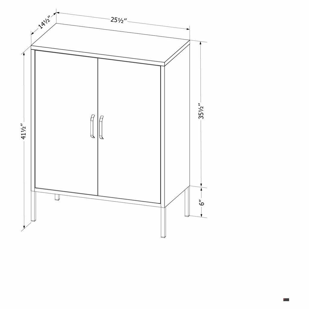 Crea Metal 2-Door Accent Cabinet