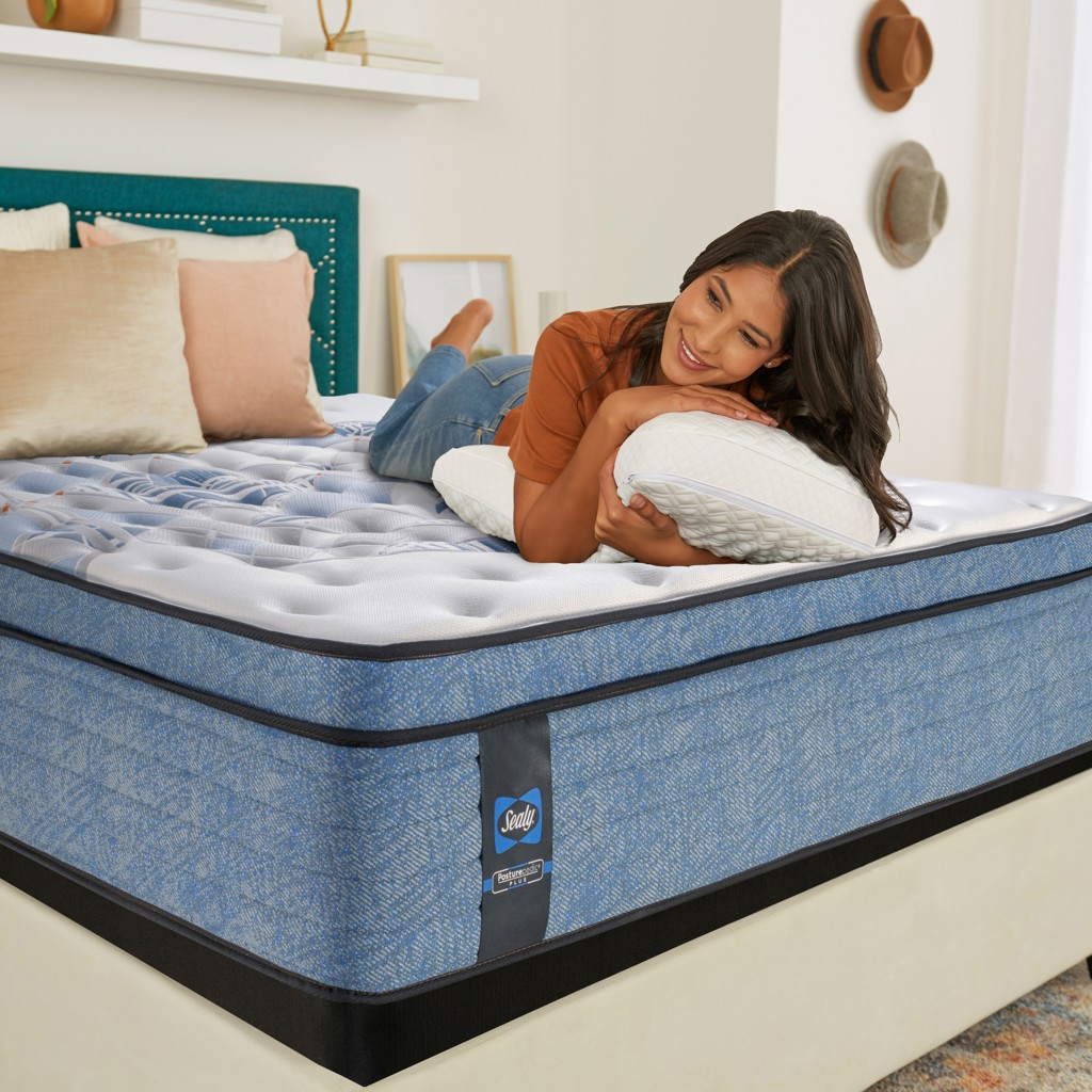 Serta Perfect Sleeper Serta Pillow Top Mattress Topper Blue Lagoon