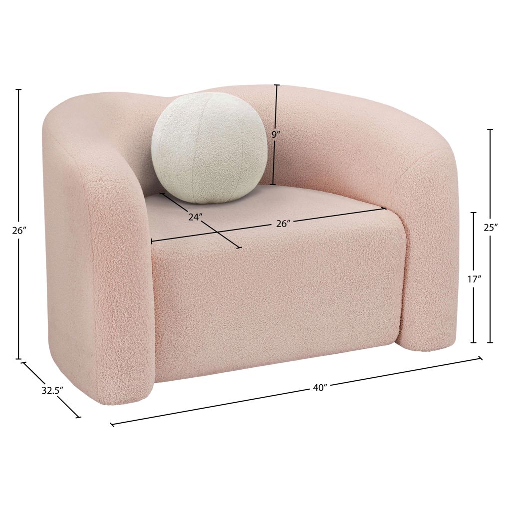 Fauteuil en fausse peau de mouton