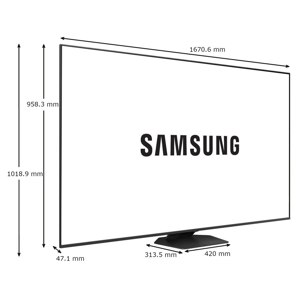 Téléviseur QLED 4K écran 75 po