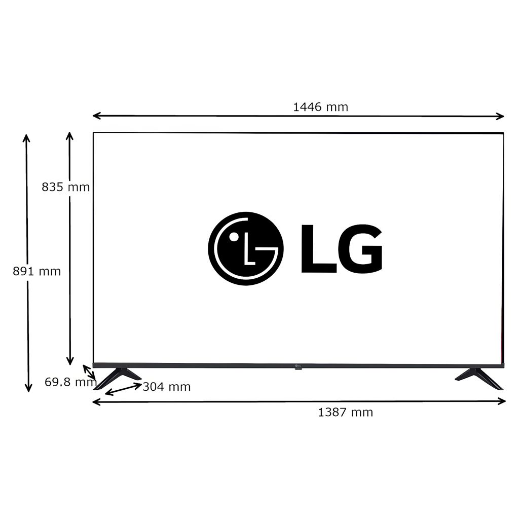 Téléviseur UHD 4K écran 65 po