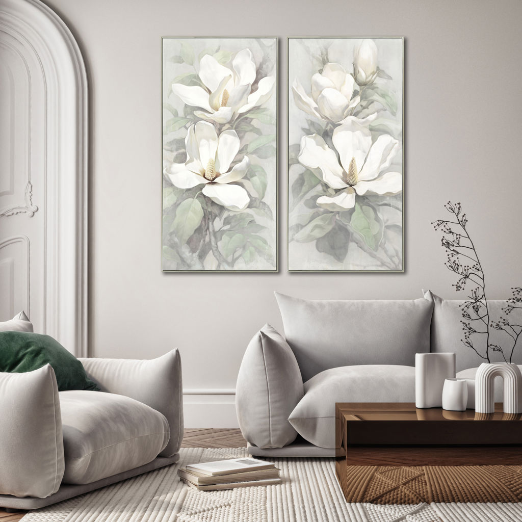 Toile Calming Blooms I - 24 x 48 po