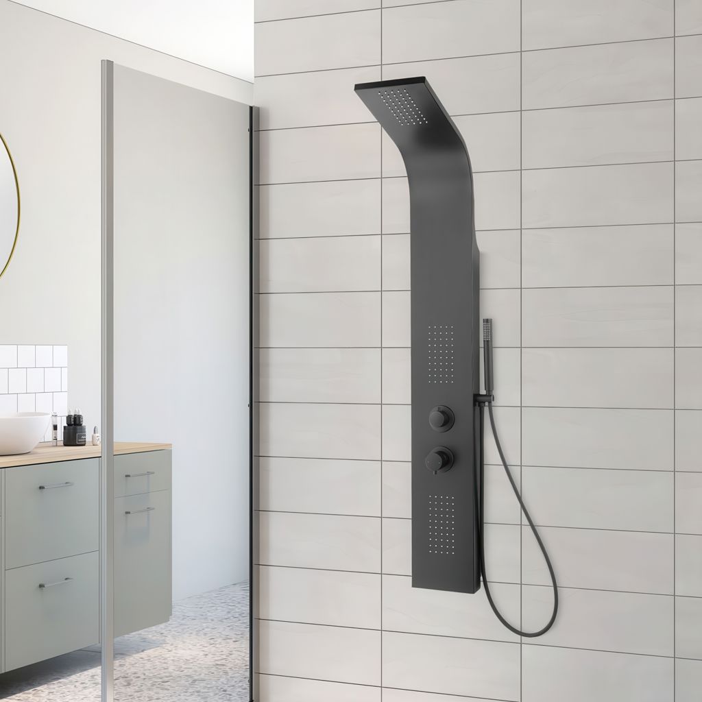 Treyton Shower Panel - black