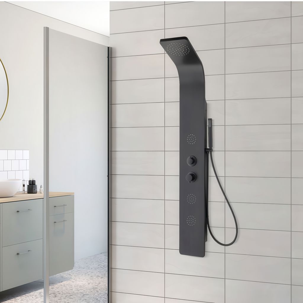 Treyvon Shower Panel - black