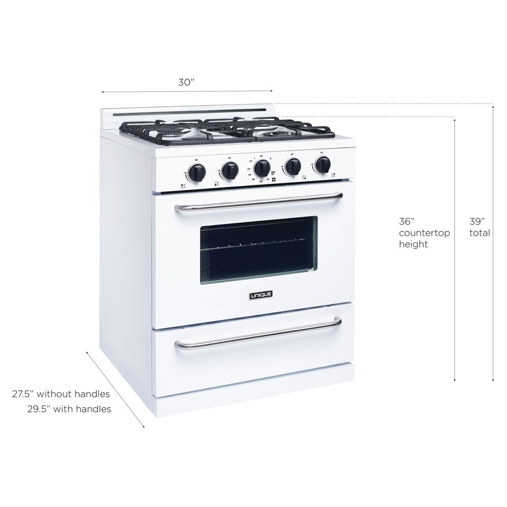 Cuisinière au gaz propane gaz encastrable 30 po + garantie