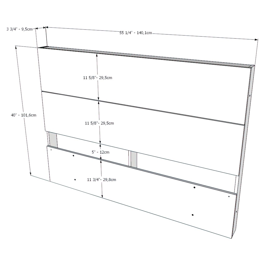 Mobilier de chambre à coucher Double