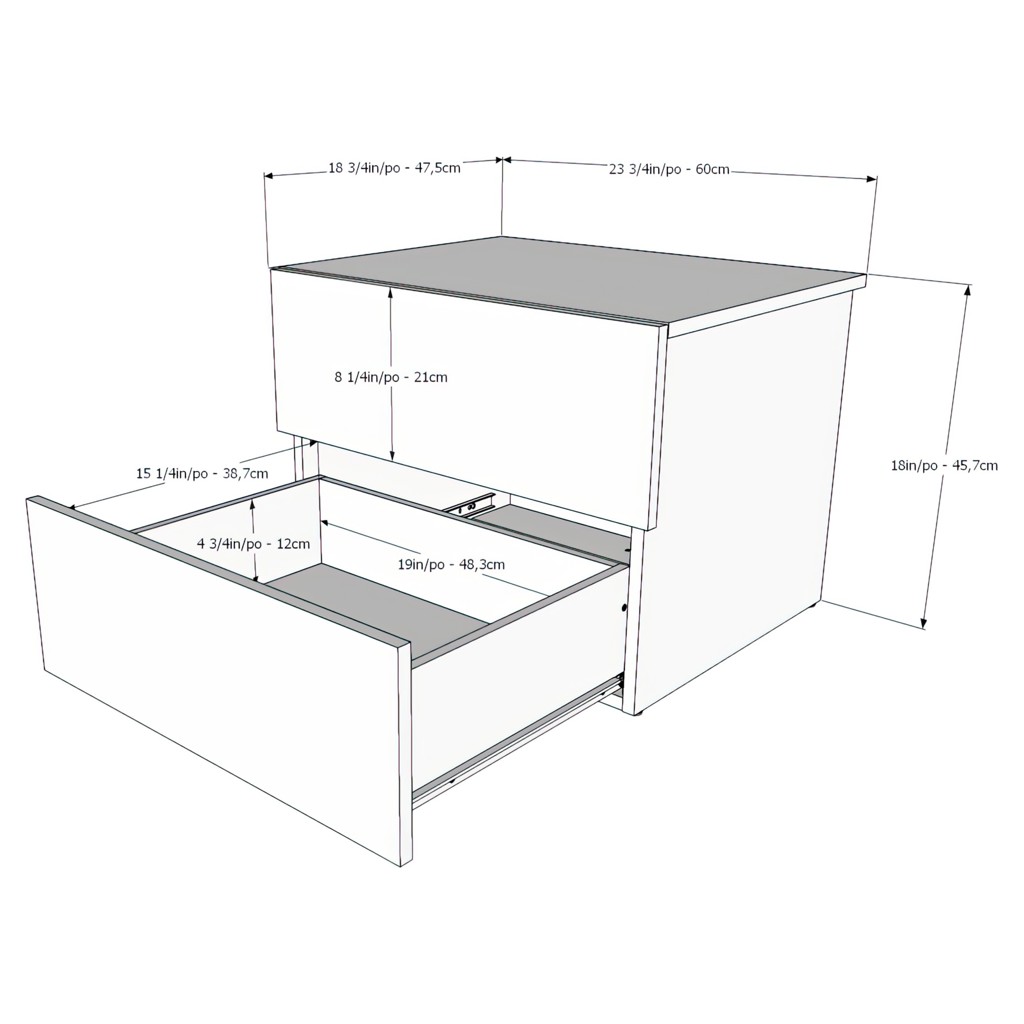 Mobilier de chambre à coucher Double