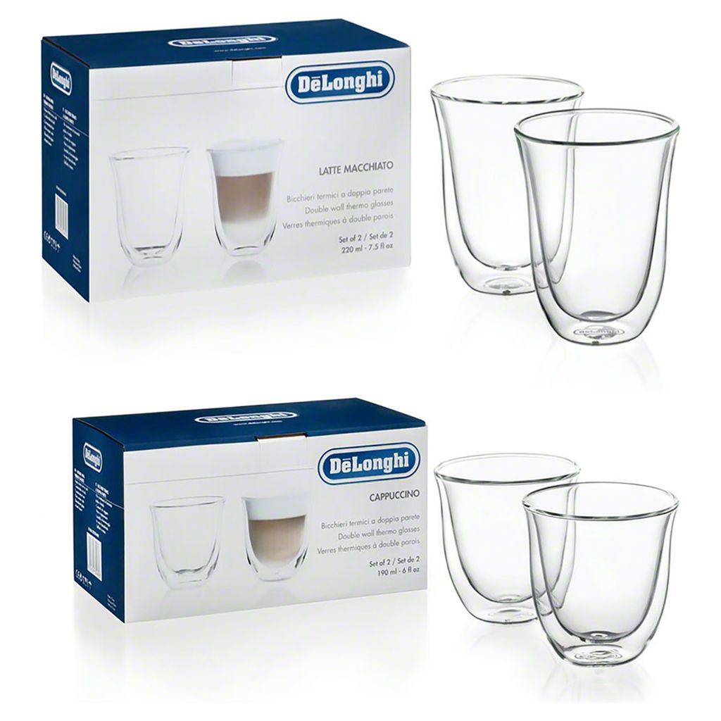 Ensemble de verres caf 220 ml et 190 ml Delonghi ENSEMBLE