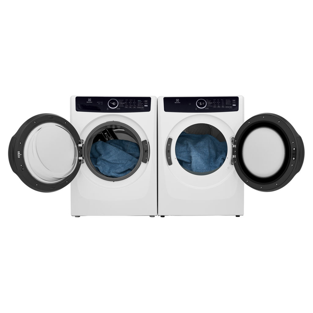 5.2 cu. ft. Front-Load HE Steam Washer and 8.0 cu. ft. Electric