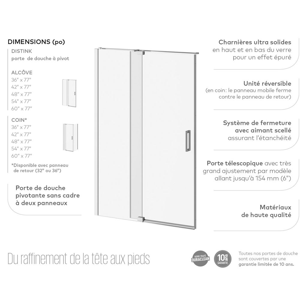 Corner Shower Set 48