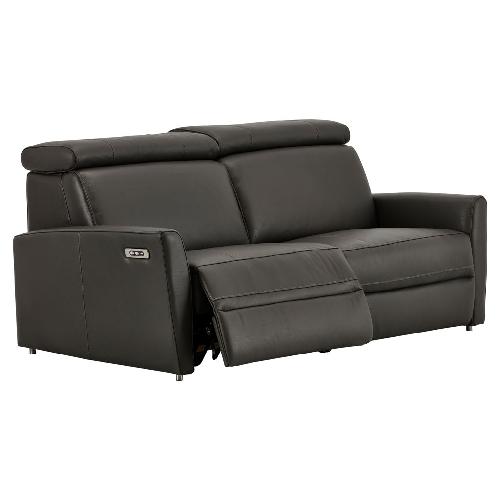 Sofa condo inclinable motorisé en cuir