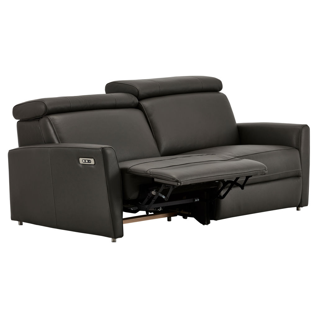 Sofa condo inclinable motorisé en cuir