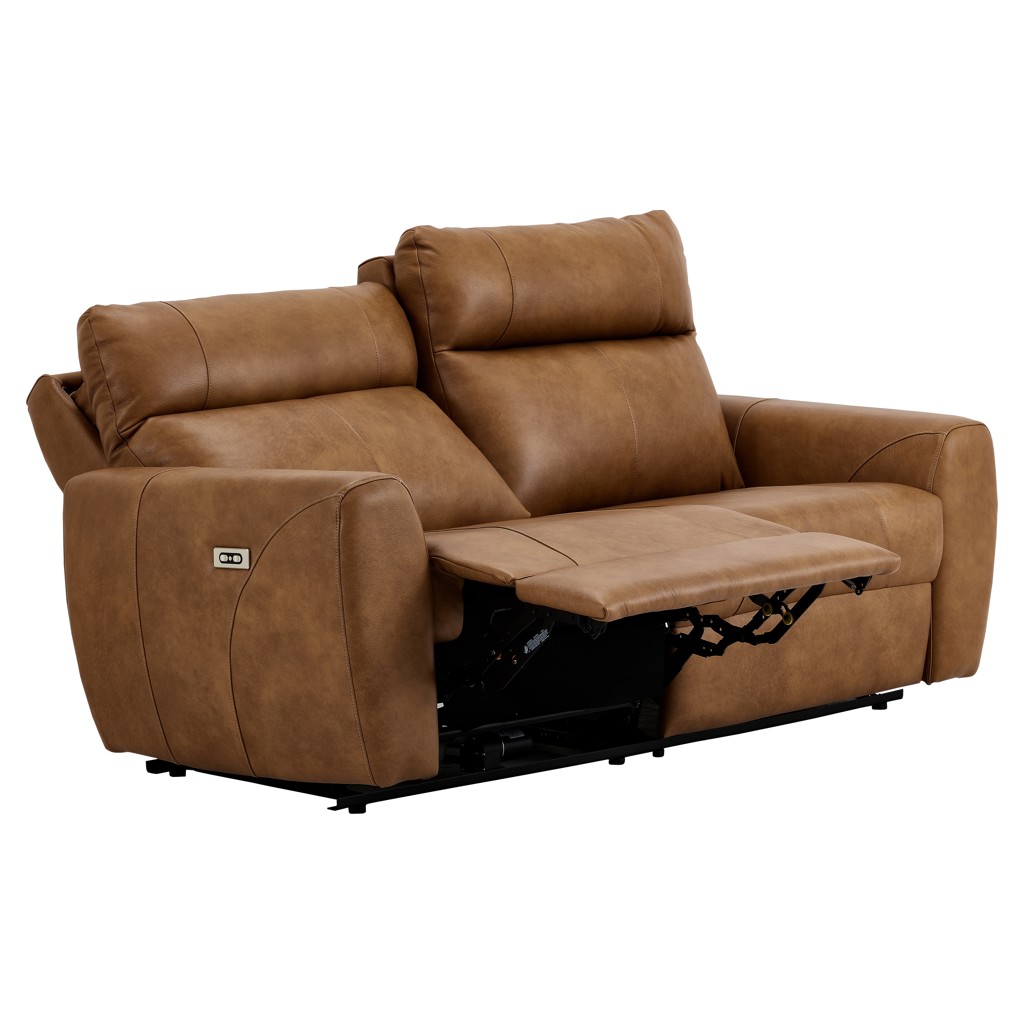 Carter Leather Power Recline Condo Sofa