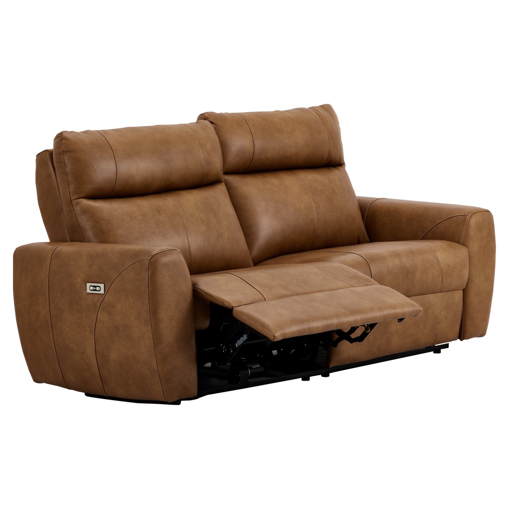 Sofa condo inclinable motorisé en cuir - Carter