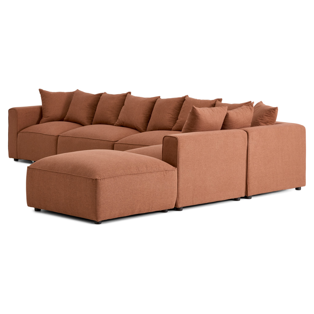 6-pc Reversible Modular Sofa