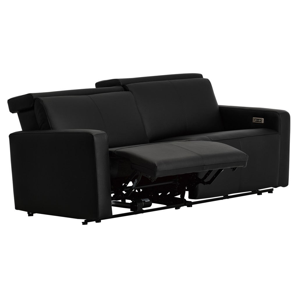 Patty Leather Power Reclining Condo Sofa