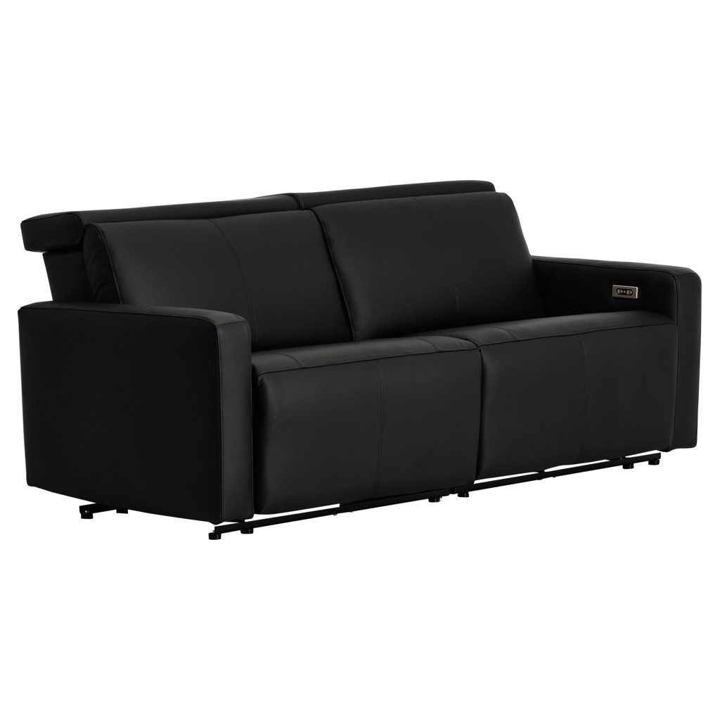 Patty Leather Power Reclining Condo Sofa